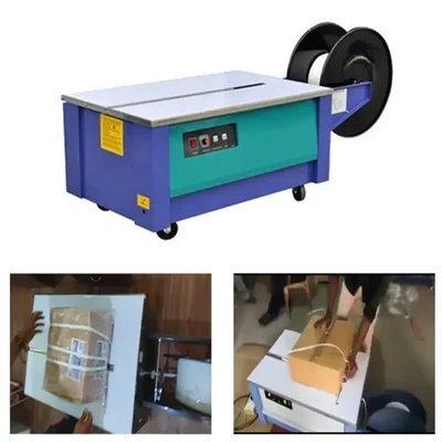 KZB II, 9-15mm Semi Automatic Carton Box Strapping Machine For PP Strap Banding Machine 